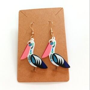 Colorful Bird Earrings